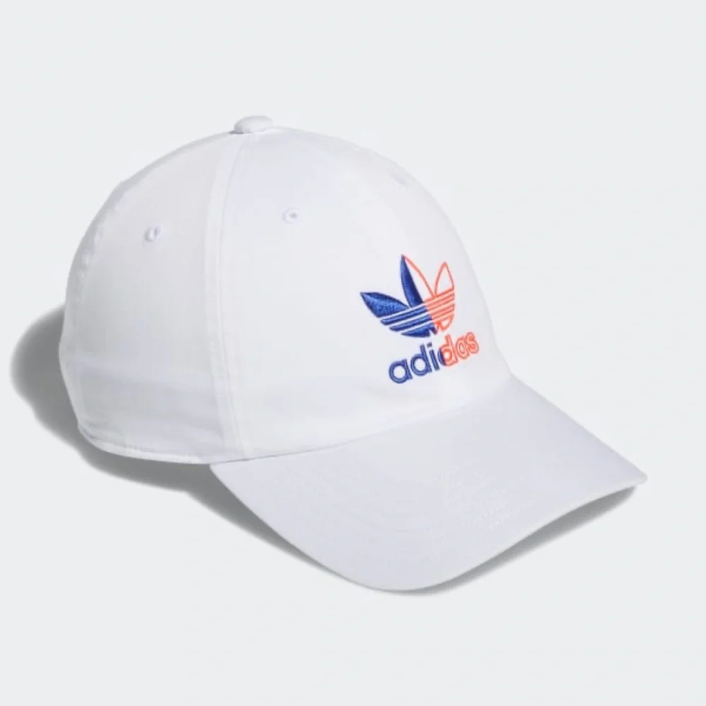 ADIDAS Relaxed Fit Trefoil Strap-Back Hat - Picture 1 of 2